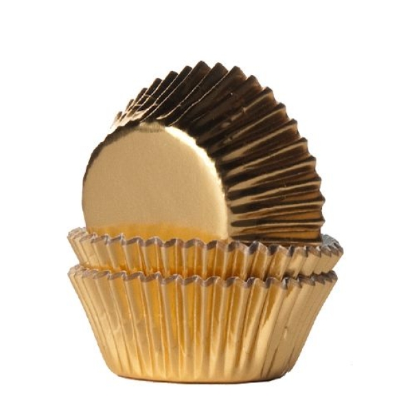 Mini Baking Cases - Gold